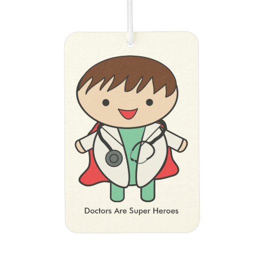 Artsen zijn superhelden luchtverfrisser (Voorkant)