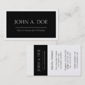 Artsenarts MD Medical Black Banner Platinum Visitekaartje (Voorkant / Achterkant)