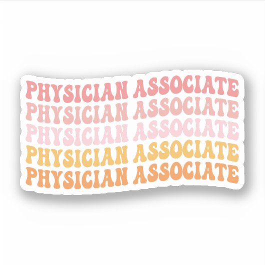 Artsenartsenassistent PW School Sticker (Voorkant)