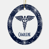 Artsenassistent Arts verpleegster Keramisch Ornament (Links)