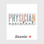 Artsenassistent Artsen Associate PA School Sticker (Vel)