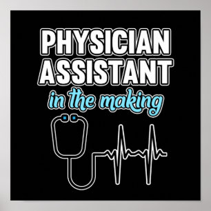 Artsenassistent bij het maken van medische PA-stud Poster