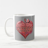 Artsenassistent Caduceus Mok van het hart (Links)