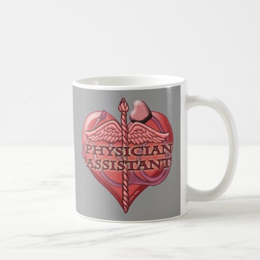 Artsenassistent Caduceus Mok van het hart (Rechts)