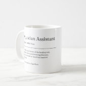 Artsenassistent Definitie Funny Mug Gift Koffiemok (Voorkant links)