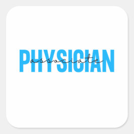 Artsengeassocieerd vistuig vierkante sticker