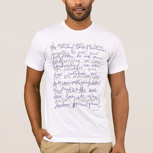 Artsenhandschrift T-shirt (Voorkant)