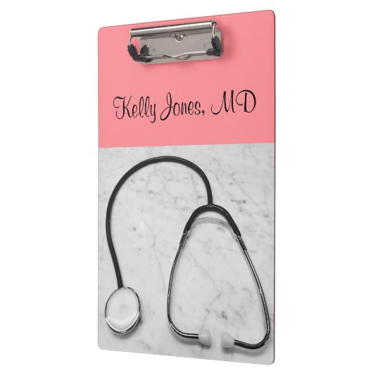 Artsenverpleegster Stethoscoop Perzikkleurig (naam Klembord (Links)