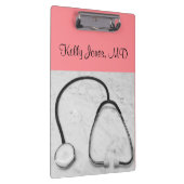 Artsenverpleegster Stethoscoop Perzikkleurig (naam Klembord (Rechts)