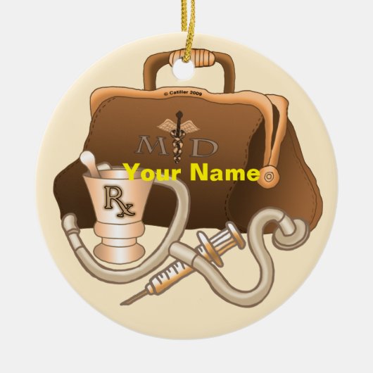 Artsenzak Keramisch Ornament (Voorkant)