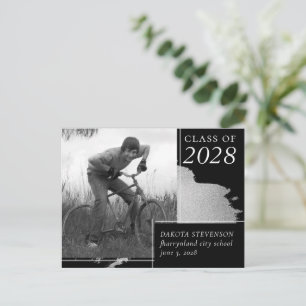 Artsy Afstuderen   Abstracte foto van Splash Harte Briefkaart