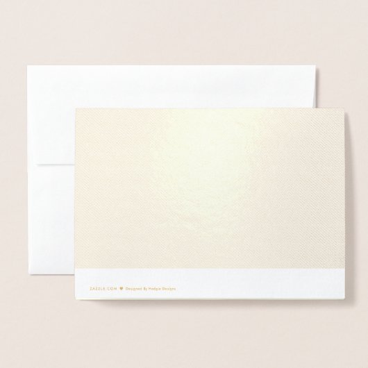 Artsy Ananas Patroon Goud Folie Bedanktkaart Folie Kaarten (Met envelop)