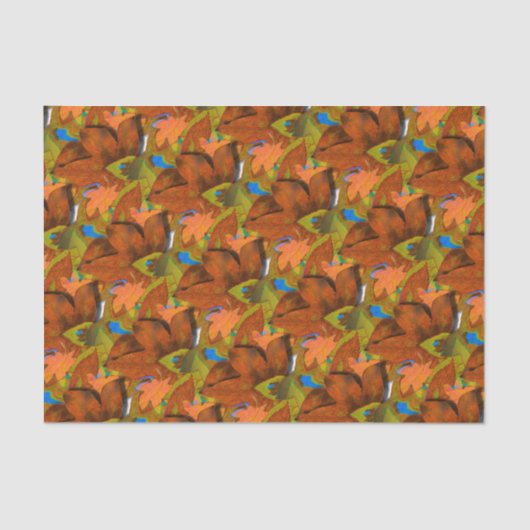 Artsy Autumn Leaves Tissuepapier (Voorkant)