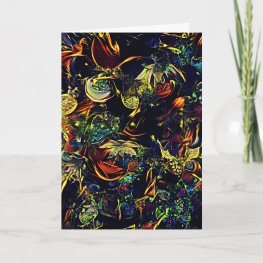 Artsy Avante-Garde-kerstfeestdag Kaart (Voorkant)