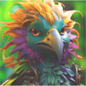 Artsy Bird Sticker (Voorkant)