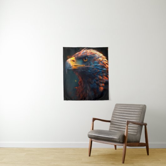 Artsy Bird Wandkleed (In situ)