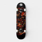Artsy Black Orange Skateboard (Recto)