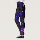 Artsy Black Paars Leggings (Links)