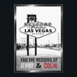 Artsy Black White Red Las Vegas Faire-part de mari<br><div class="desc">Inspiré par la demande d'un client. Moderne avec un look vintage, élégamment encadré ! Tous les textes par défaut peuvent être entièrement customisés avec vos propres mots pour répondre à vos besoins, et vous pouvez également modifier les polices, les tailles, le placement de texte et les couleurs du texte. Pour...</div>