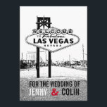 Artsy Black White Red Las Vegas Faire-part de mari<br><div class="desc">Inspiré par la demande d'un client. Moderne et vintage. Tous les textes par défaut peuvent être entièrement customisés avec vos propres mots pour répondre à vos besoins, et vous pouvez également modifier les polices, les tailles, le placement de texte et les couleurs du texte. Pour modifier le texte uniquement, utilisez...</div>