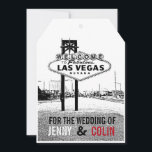 Artsy Black White Red Las Vegas Faire-part de mari<br><div class="desc">Inspiré par la demande d'un client. Moderne et vintage. Tous les textes par défaut peuvent être entièrement customisés avec vos propres mots pour répondre à vos besoins, et vous pouvez également modifier les polices, les tailles, le placement de texte et les couleurs du texte. Pour modifier le texte uniquement, utilisez...</div>
