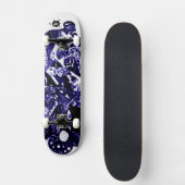 Artsy Blue Black Skateboard (Voorkant)