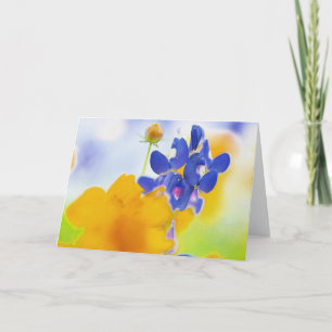 Artsy Bluebonnet Design Kaart