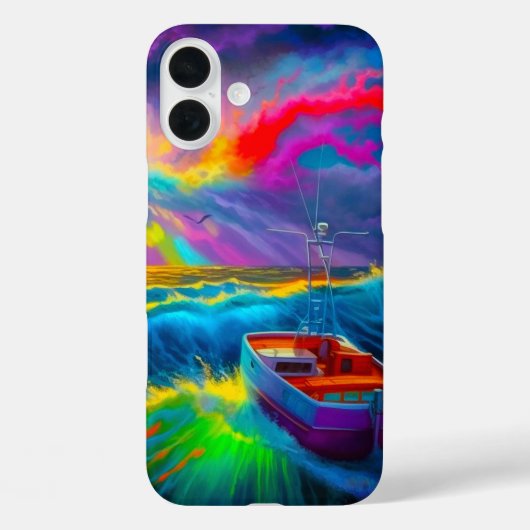 Artsy Boat Scene Telefoonhoes Case-Mate iPhone Case (Achterkant)