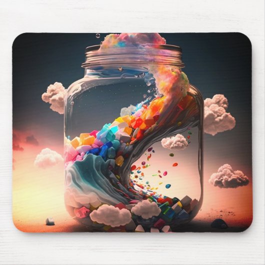 Artsy Bottle Muismat (Voorkant)