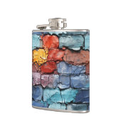 Artsy Brick Wall Heupfles (Links)