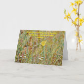 Artsy Butterfly Thoughts, Sympathie Note Kaart (Gele Bloem)