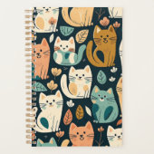 Artsy Cat Pattern Cute Planner (Voorkant)