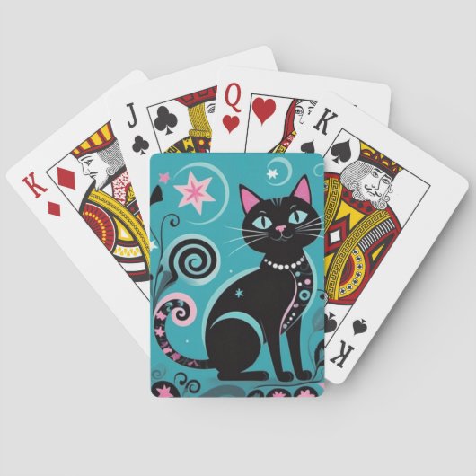 Artsy Cat Pokerkaarten (Achterkant)