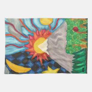 Artsy Colorful Kitchen Towels Theedoek