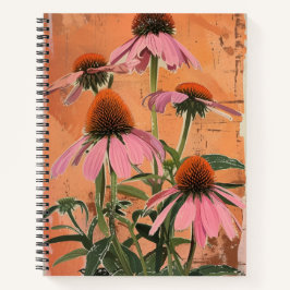 Artsy  Coneflower Esthetisch Notitieboek