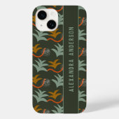 Artsy Dark Green - aangepast Abstract kunstpatroon Case-Mate iPhone Case (Achterkant)
