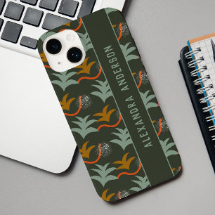 Artsy Dark Green - aangepast Abstract kunstpatroon Case-Mate iPhone 14 Hoesje