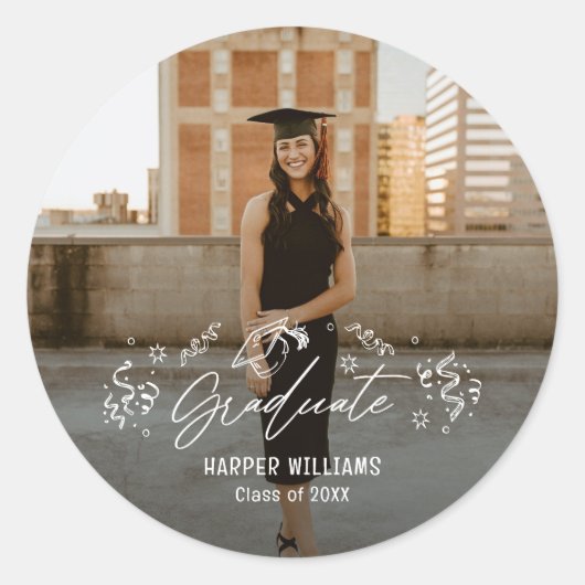 Artsy Doodles Graduation Stickers Enveloppe Sceaux (Devant)