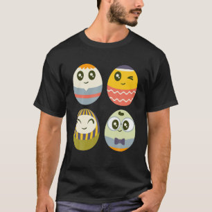 Artsy Easter Karakter Happy Paasdag T-shirt