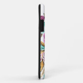 Artsy Elegant Pink Blauwgroen Florence Monogram Wa Case-Mate iPhone Case (Achterkant/rechts)