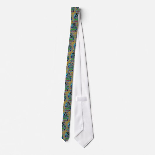 Artsy Eyechart Necktie voor mannen Stropdas (Achterkant)