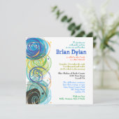 ARTSY FARTSY Bar Bat mitzvah Invitation (Debout devant)