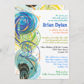 ARTSY FARTSY Bar Bat mitzvah Invitation (Devant / Derrière)