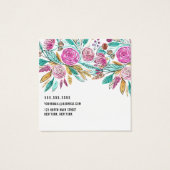 Artsy Floral Aquarelle Logo Écran d'oreille (Dos)