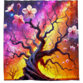 Artsy Flower Tree Douchegordijn (Voorkant)