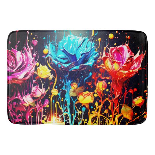Artsy Flowers Badmat (Voorkant)