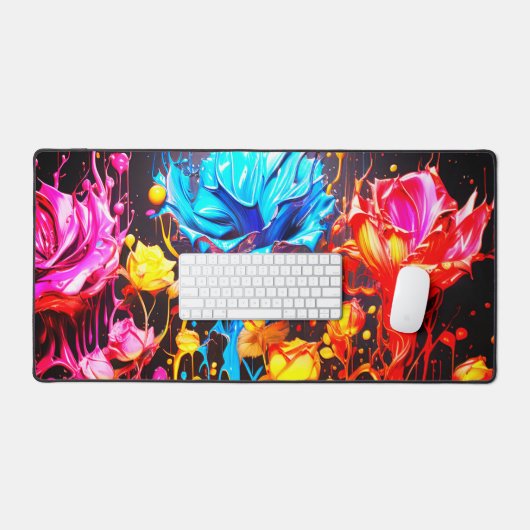 Artsy Flowers Bureaumat (Keyboard & Muis)