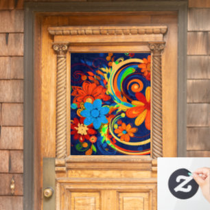 Artsy Flowers Raamsticker