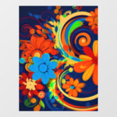 Artsy Flowers Raamsticker (Vel)