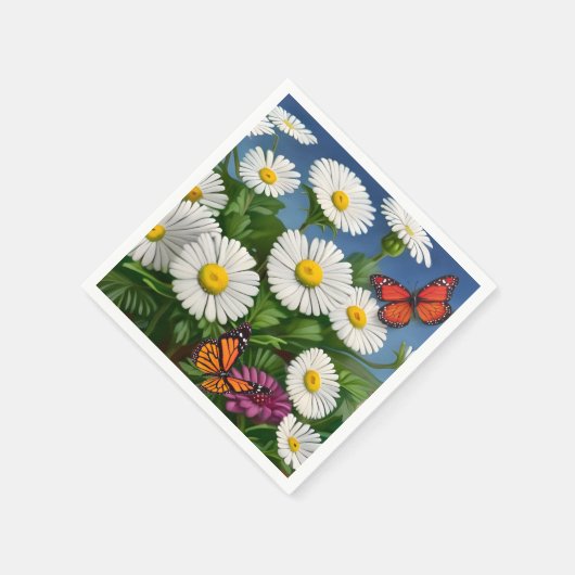 Artsy Fun Daisies en Butterflies Servet (Hoek)